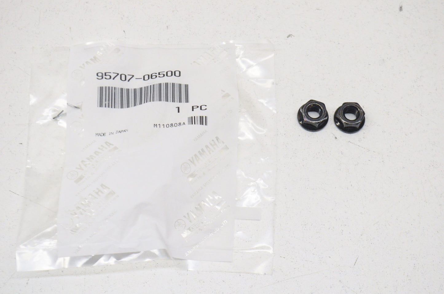 OEM Yamaha 95707-06500-00 Flange Nut (4MV) Qty 2 NOS