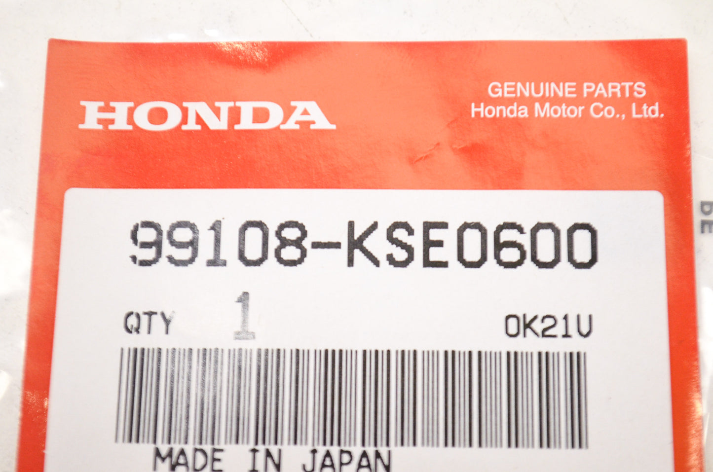OEM Honda 99108-KSE-0600 Leak Jet (#60) NOS