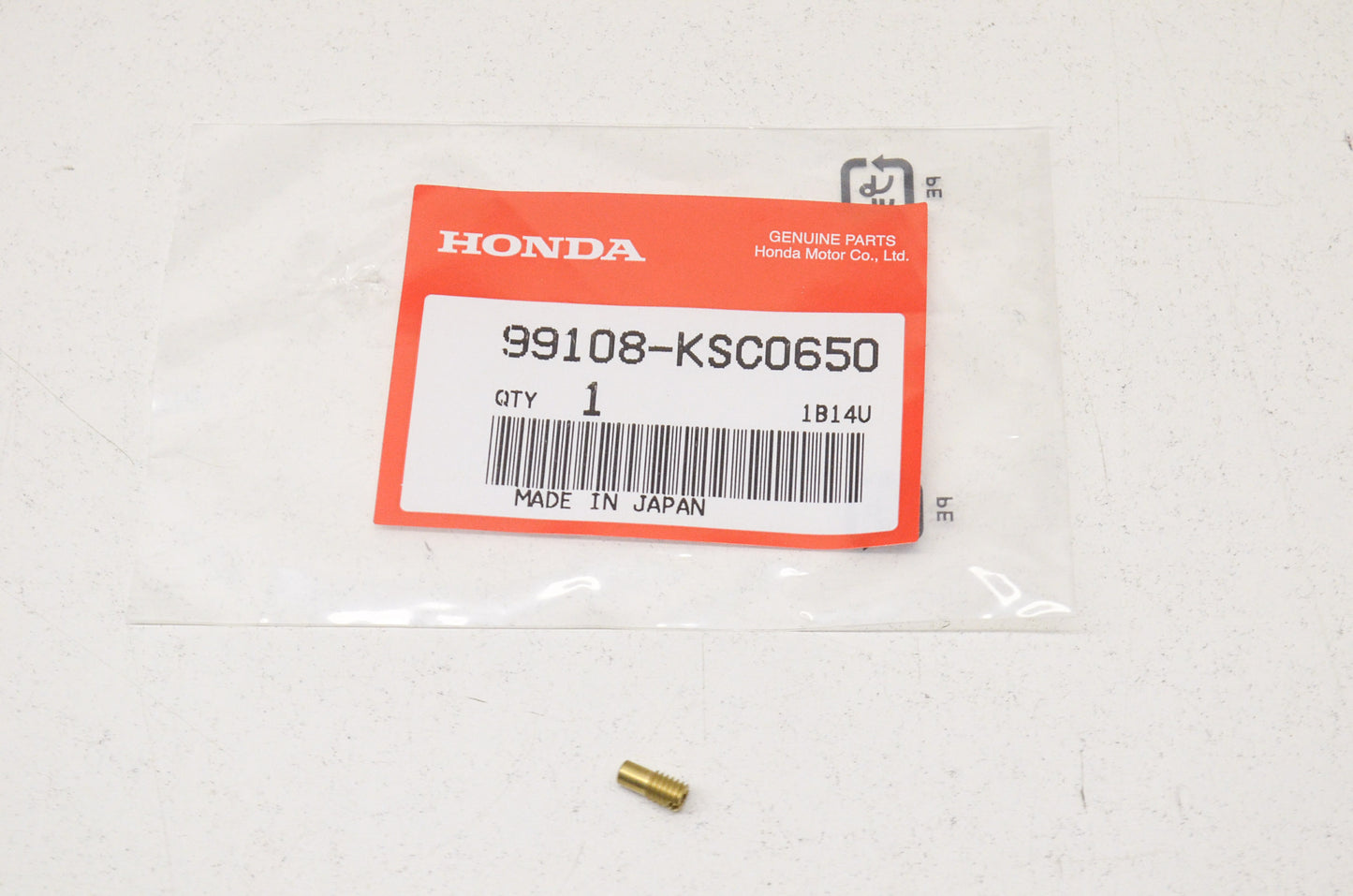 OEM Honda 99108-KSC-0650 Leak Jet (#65) NOS