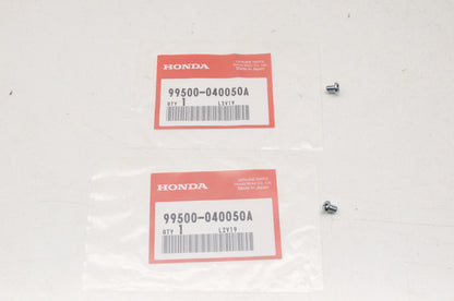 OEM Honda 99500-04005-0A Screw (4X5) Qty 2 NOS