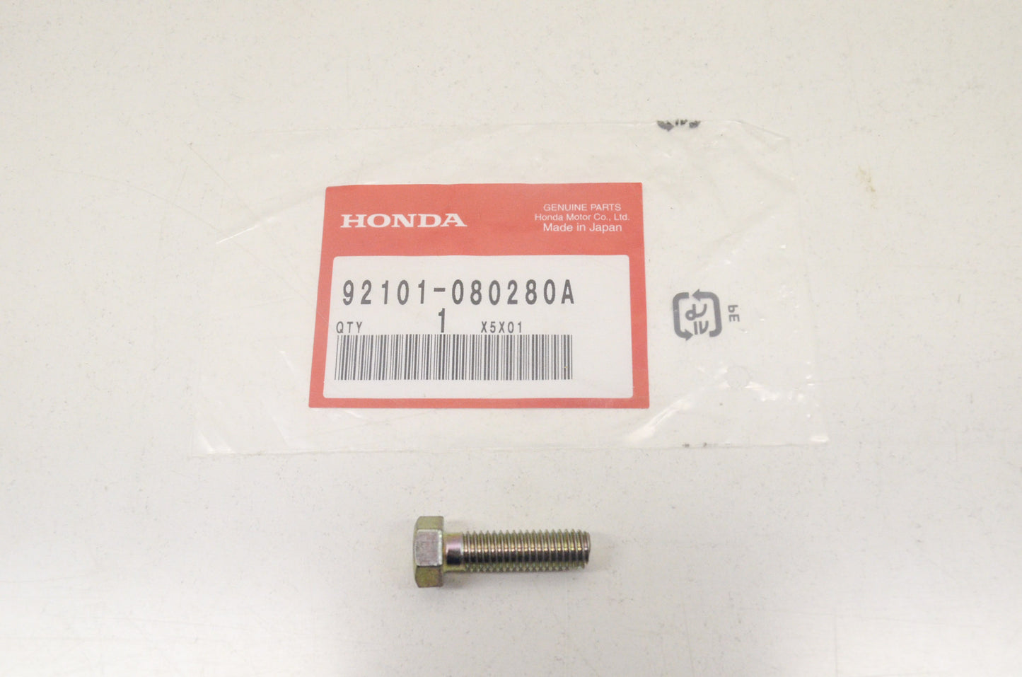 OEM Honda 92101-08028-0A Hex Bolt (8X28) NOS