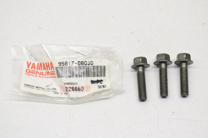 OEM Yamaha 95817-08030-00 Flange Bolt Qty 3 NOS