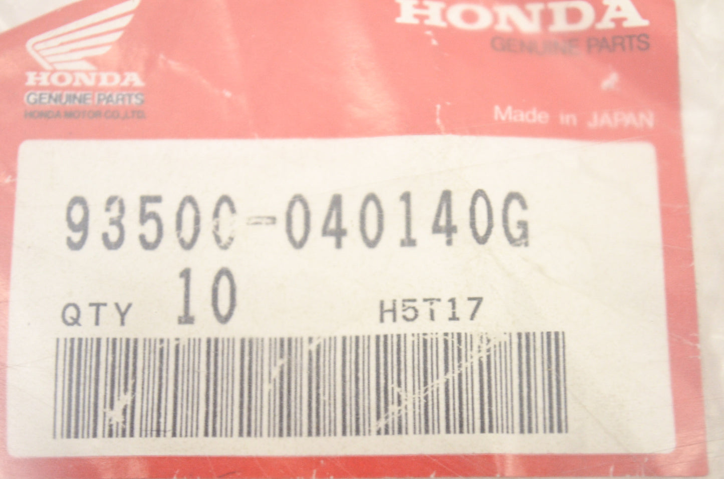 OEM Honda 93500-04014-0G Pan Screw (4X14) NOS