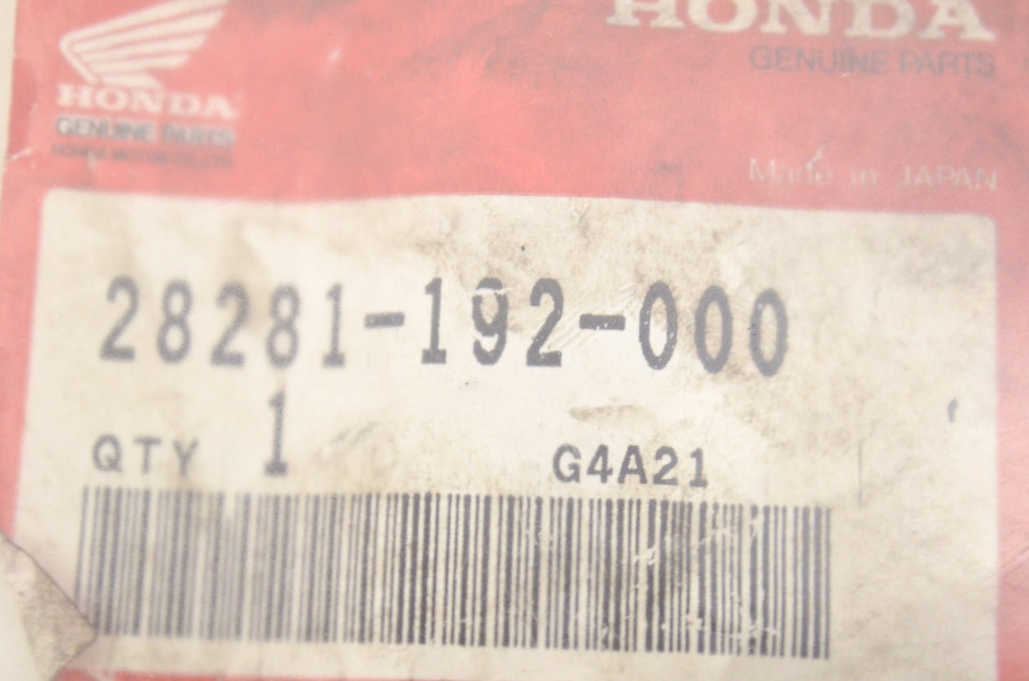 OEM Honda 28281-192-000 Kick Starter Spring NOS