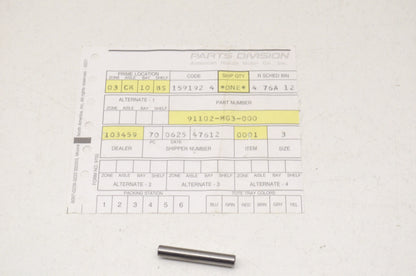 OEM Honda 91102-MG3-000 Dowel Pin (5X33) NOS