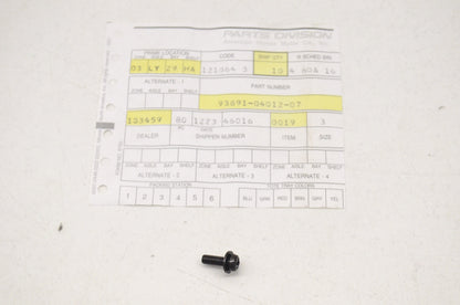 OEM Honda 93891-04012-07 Washer Screw (4X12) NOS