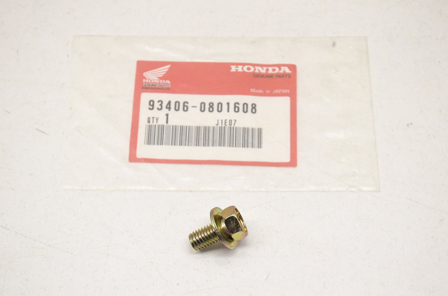 OEM Honda 93406-08016-08 Washer Bolt (8X16) NOS