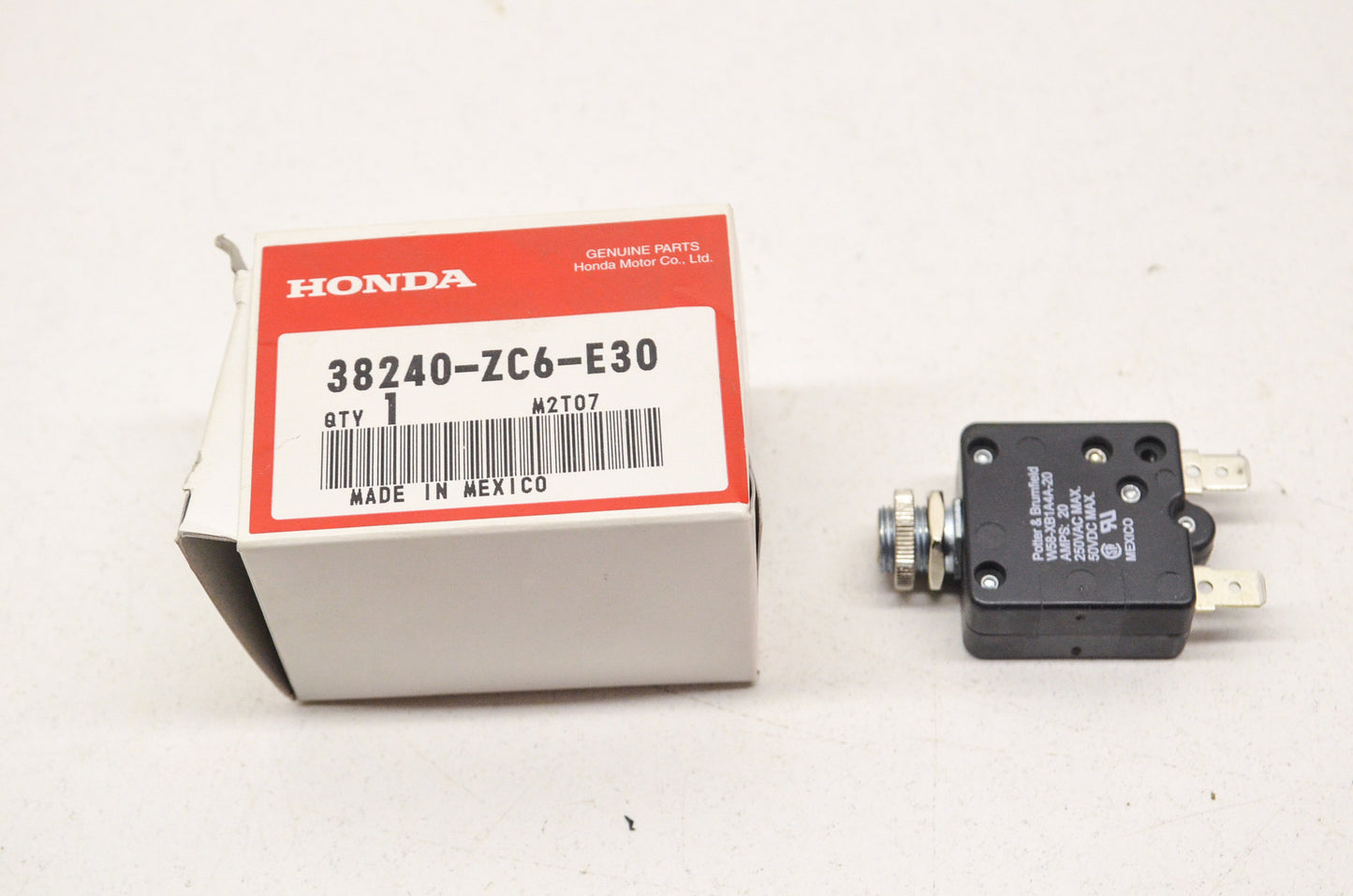OEM Honda 38240-ZC6-E30 Circuit Protector NOS