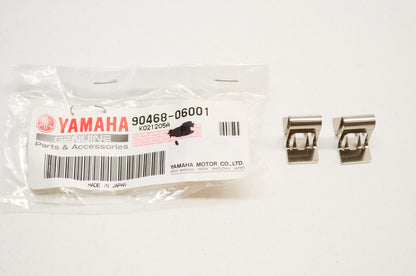 OEM Yamaha 90468-06001-00 Clip Qty 2 NOS