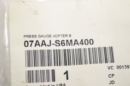 OEM Honda 07AAJ-S6MA400 Pressure Gauge Adapter B NOS
