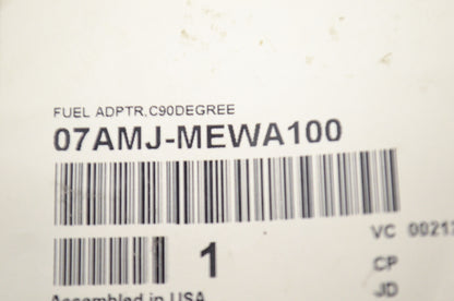 OEM Honda 07AMJ-MEWA100 Fuel Adapter 90 Degree NOS