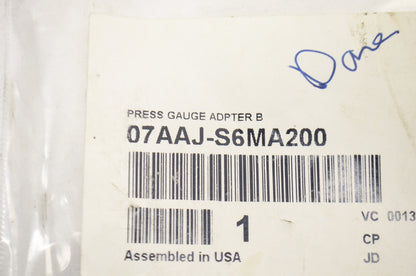 OEM Honda 07AAJ-S6MA200 Pressure Gauge Adapter B NOS