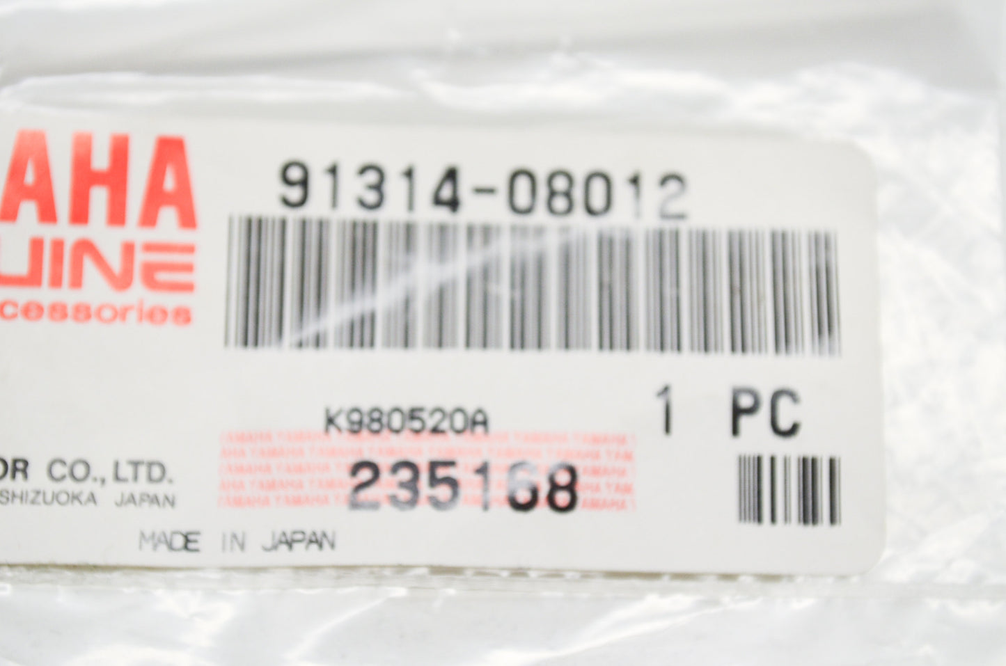OEM Yamaha 91314-08012-00 Bolt NOS