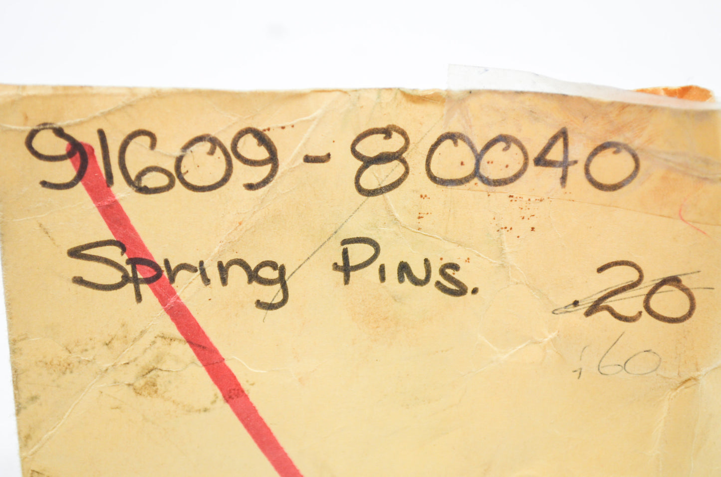 OEM Yamaha 91609-80040-00 Spring Pin Qty 2 NOS
