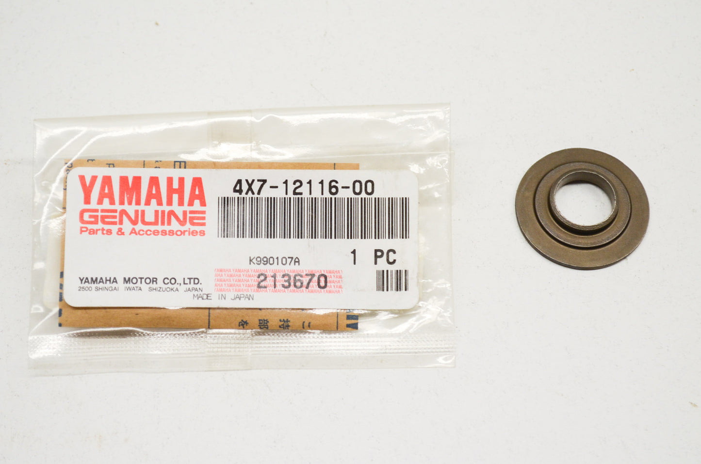 OEM Yamaha 4X7-12116-00-00 Valve Spring Seat NOS
