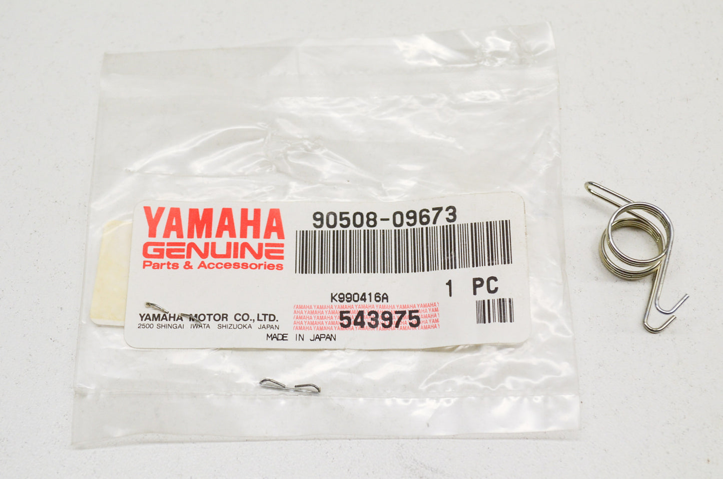OEM Yamaha 90508-09673-00 Torsion Spring NOS