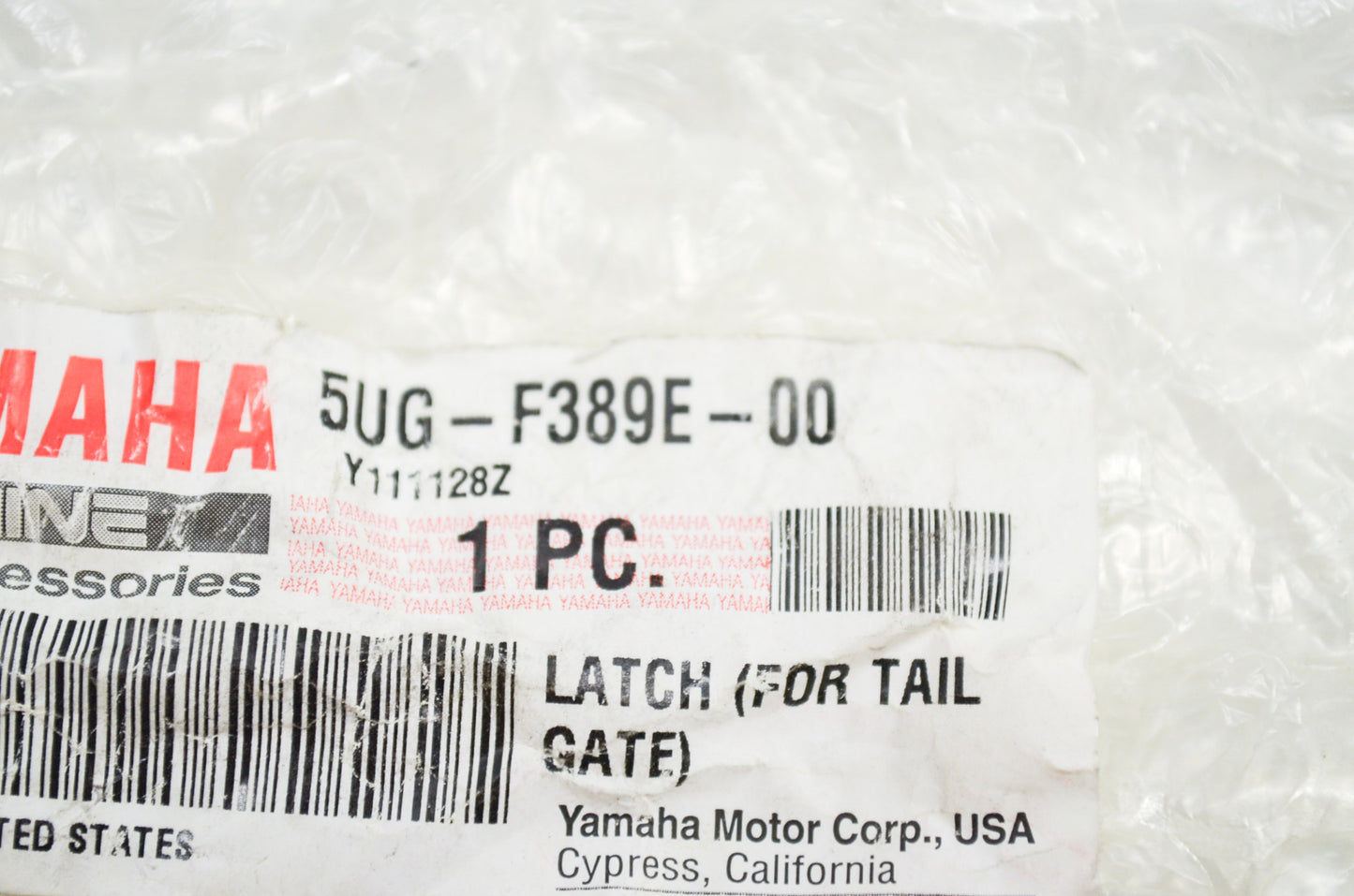 OEM Yamaha 5UG-F389E-00-00 Tailgate Latch NOS