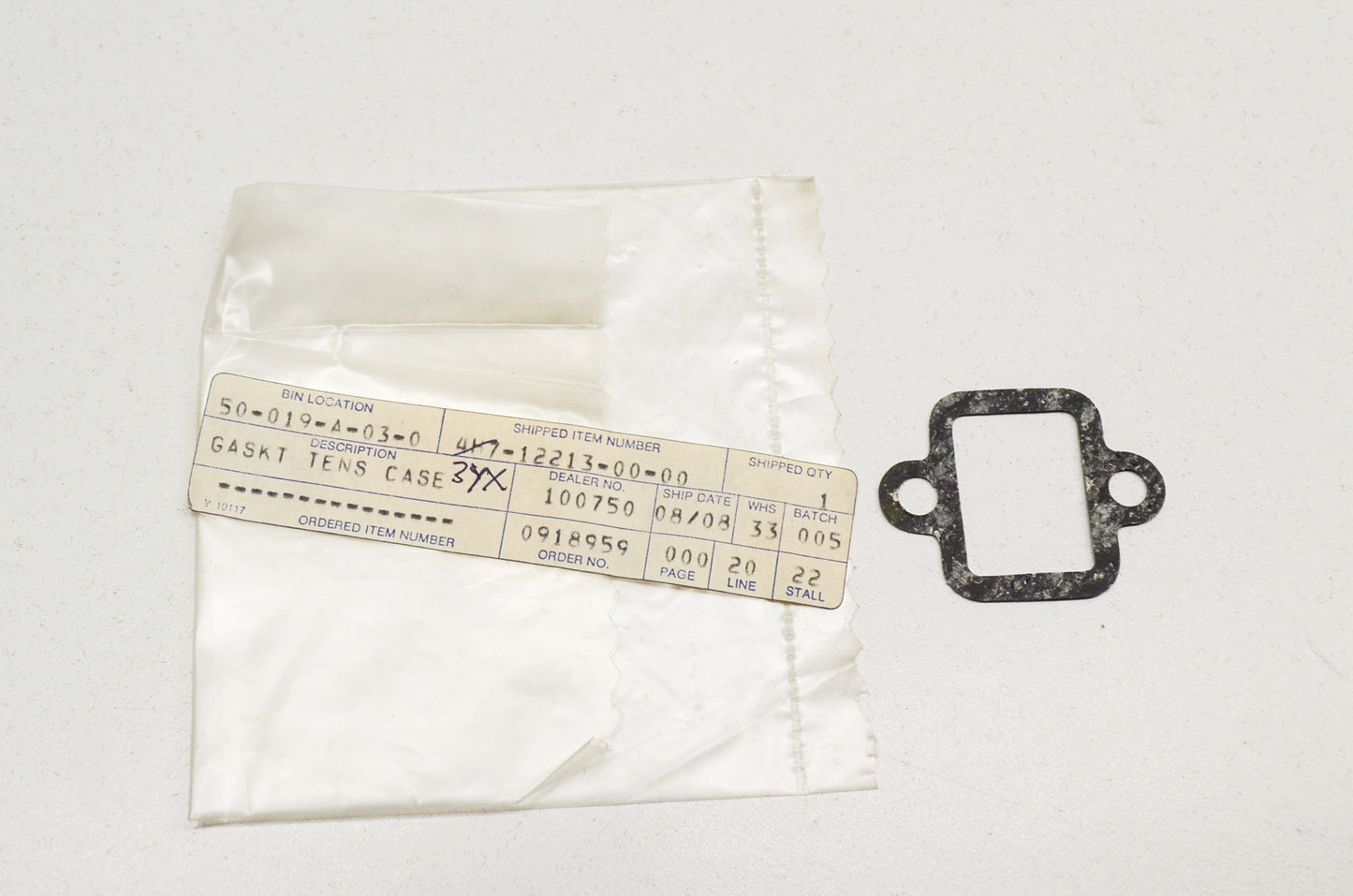 OEM Yamaha 3YX-12213-00-00 Tensioner Case Gasket NOS