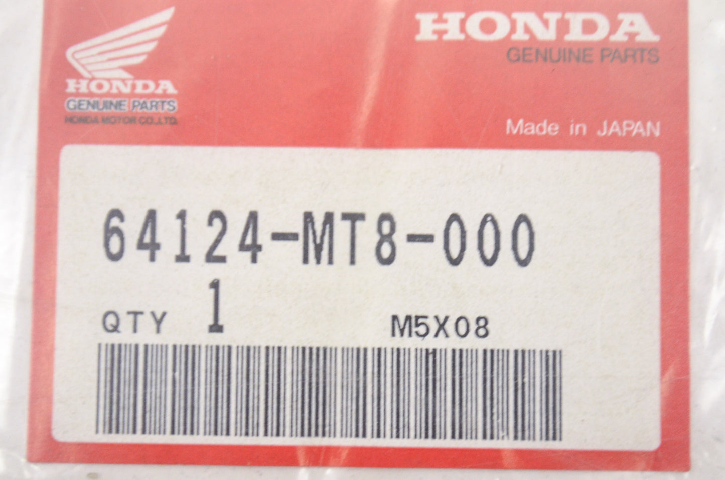OEM Honda 64124-MT8-000 Left Lever Side Plate NOS