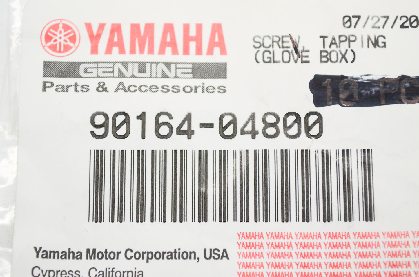 OEM Yamaha 90164-04800-00 Tapping Screw Qty 2 NOS