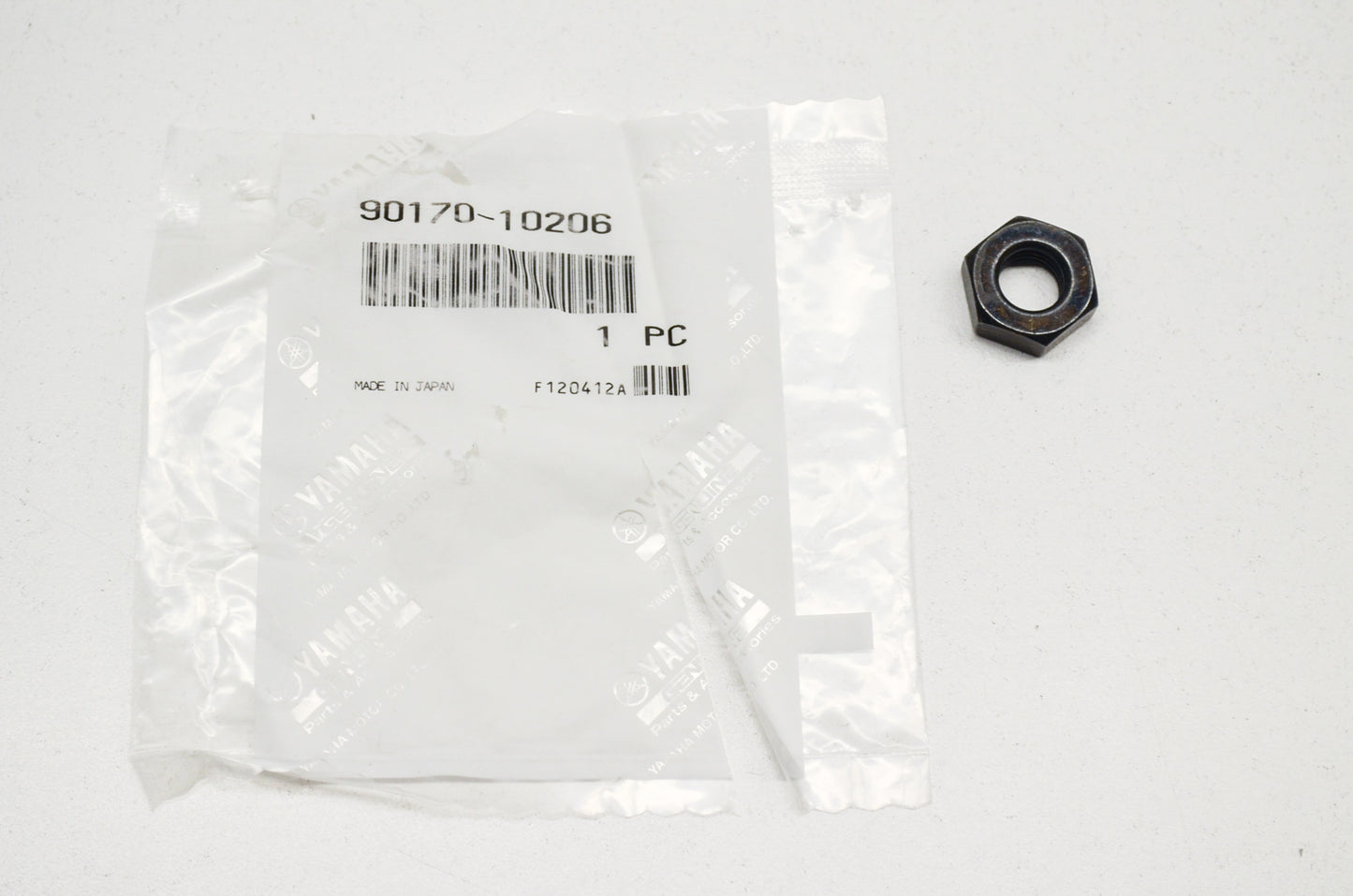 New OEM Yamaha 90170-10206-00 Hexagon Nut NOS