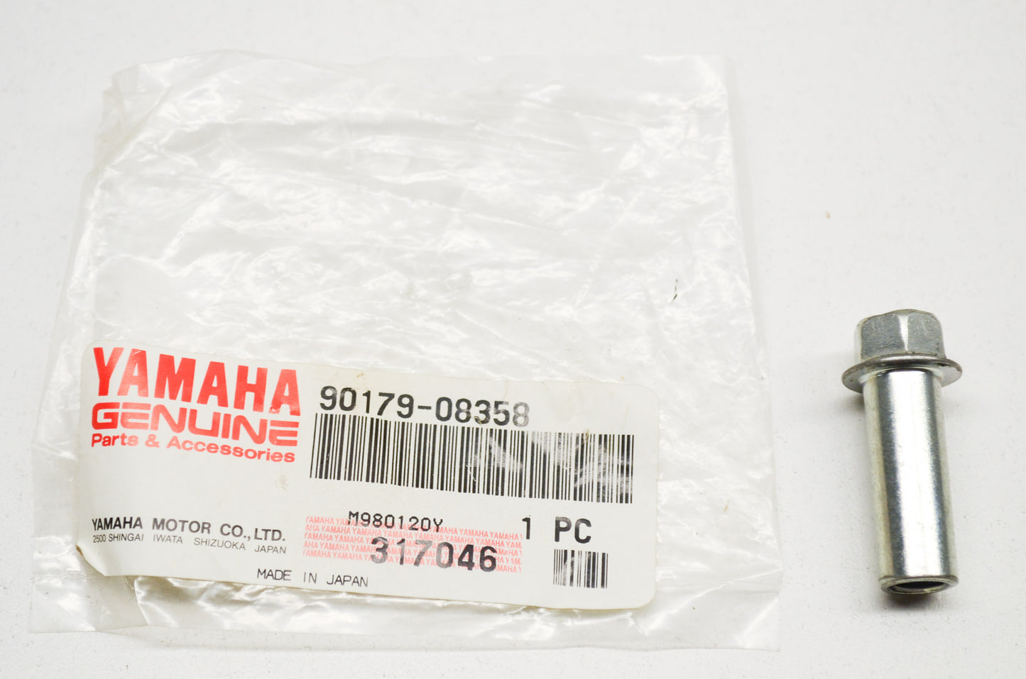 OEM Yamaha 90179-08358-00 Special Shape Nut NOS