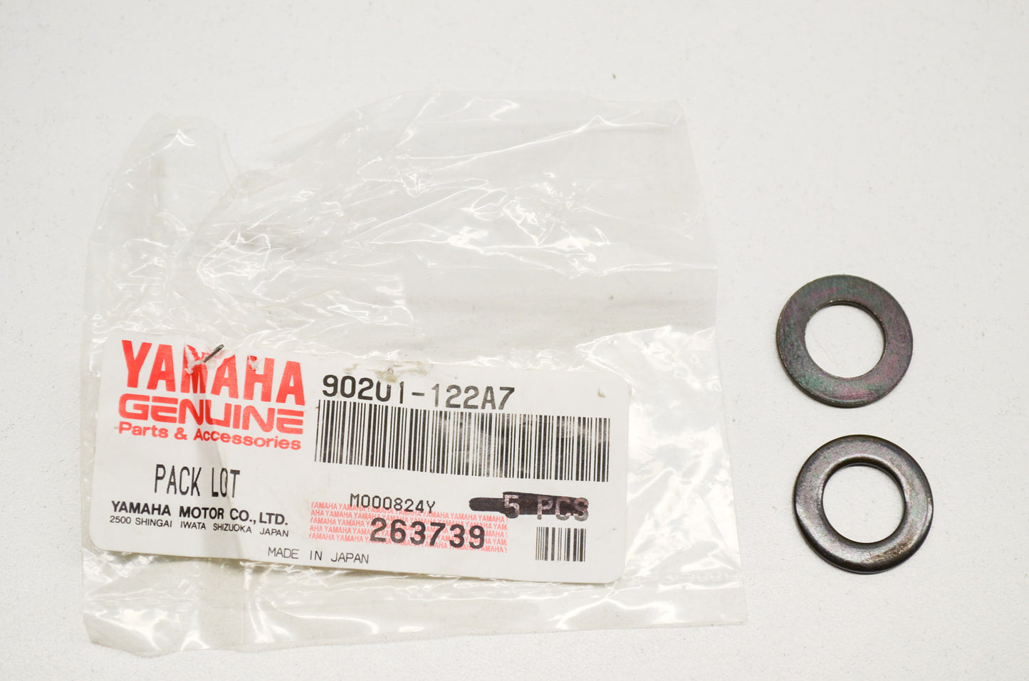 OEM Yamaha 90201-122A7-00 Plate Washer Qty 2 NOS