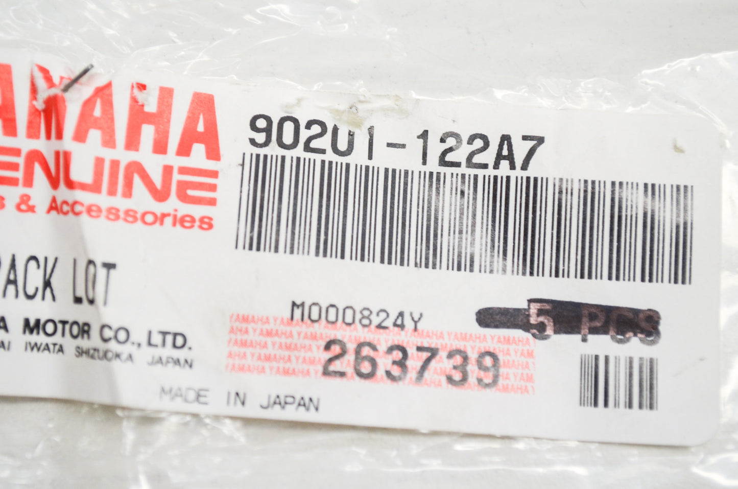 OEM Yamaha 90201-122A7-00 Plate Washer Qty 2 NOS