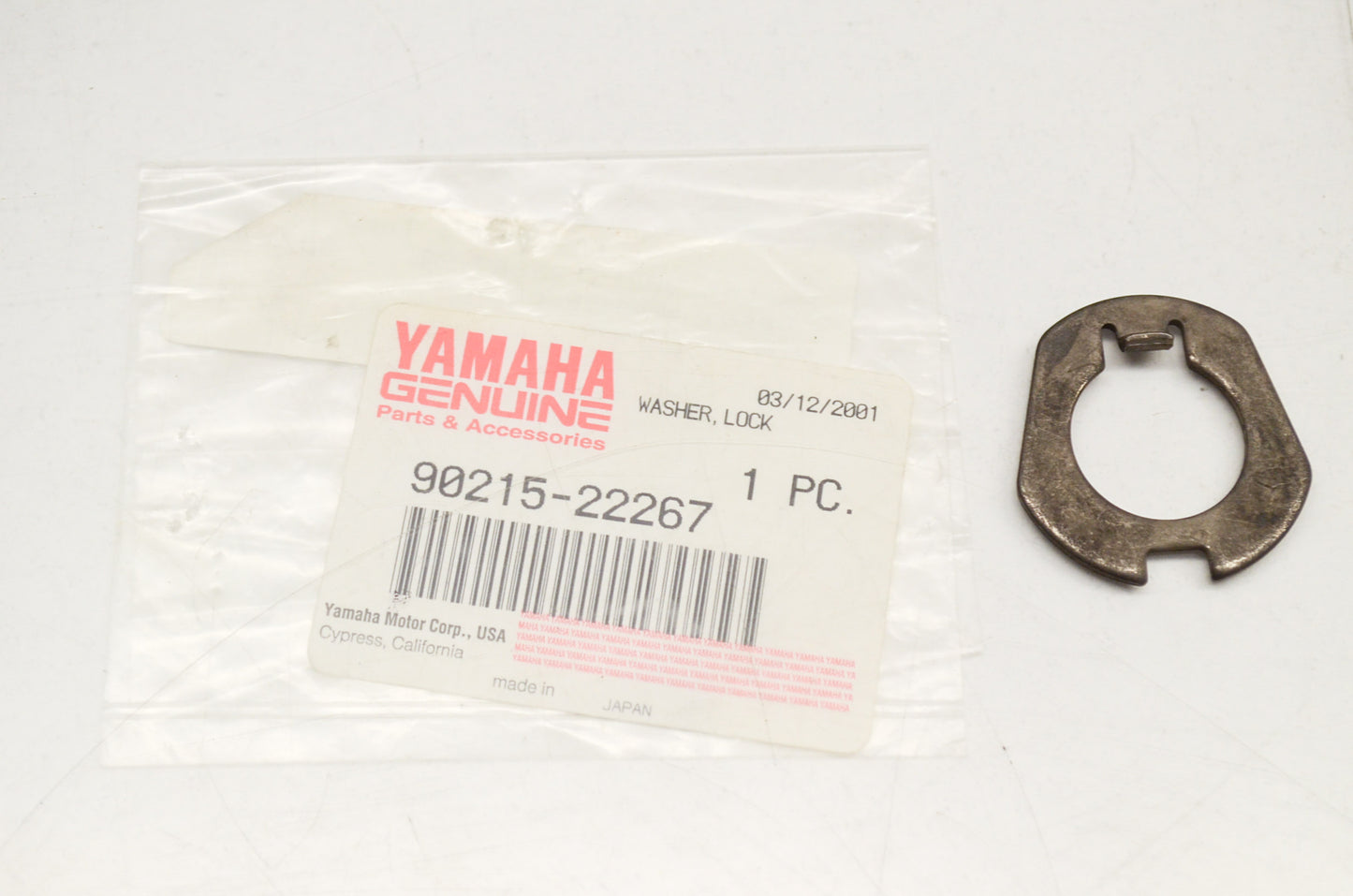 OEM Yamaha 90215-22267-00 Lock Washer NOS