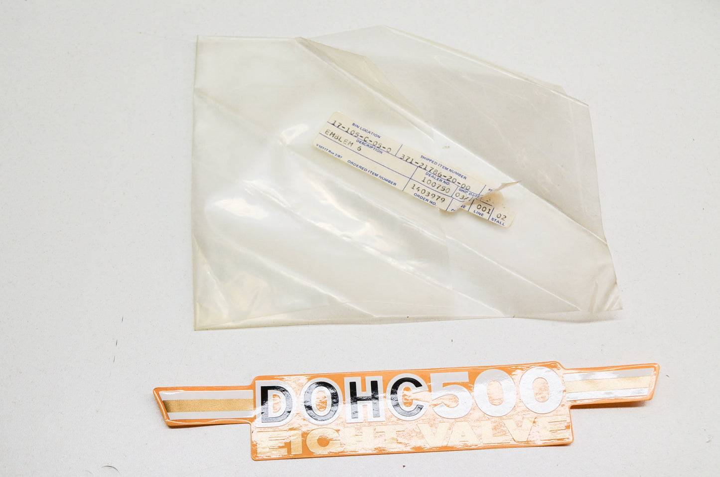 OEM Yamaha 371-21786-20-00 Emblem 6 NOS