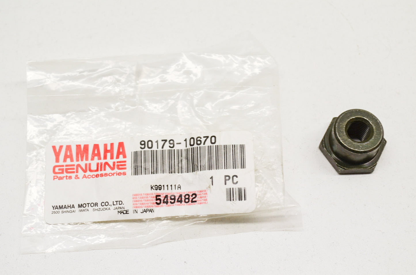 OEM Yamaha 90179-10670-00 Special Shape Nut NOS