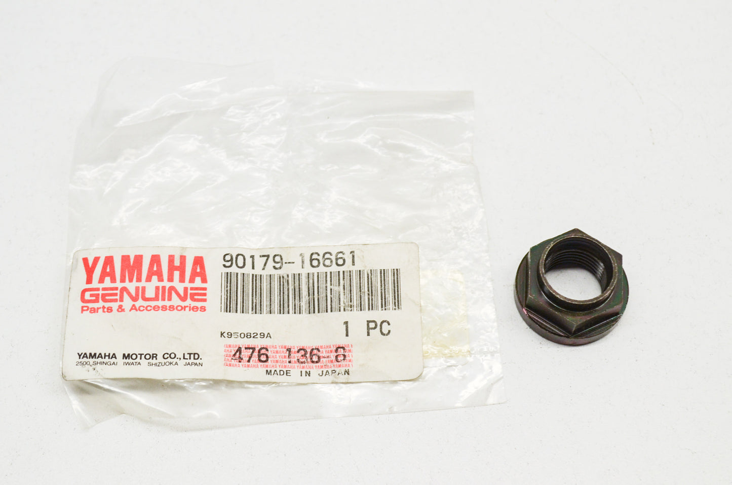 OEM Yamaha 90179-16661-00 Special Shape Nut NOS