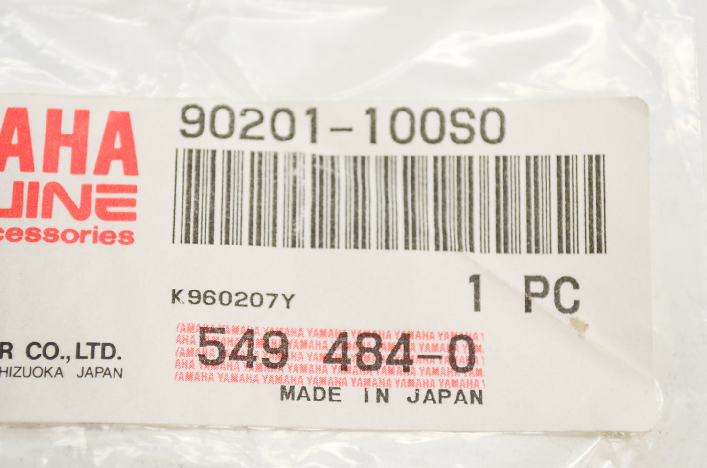 OEM Yamaha 90201-100S0-00 Plate Washer NOS
