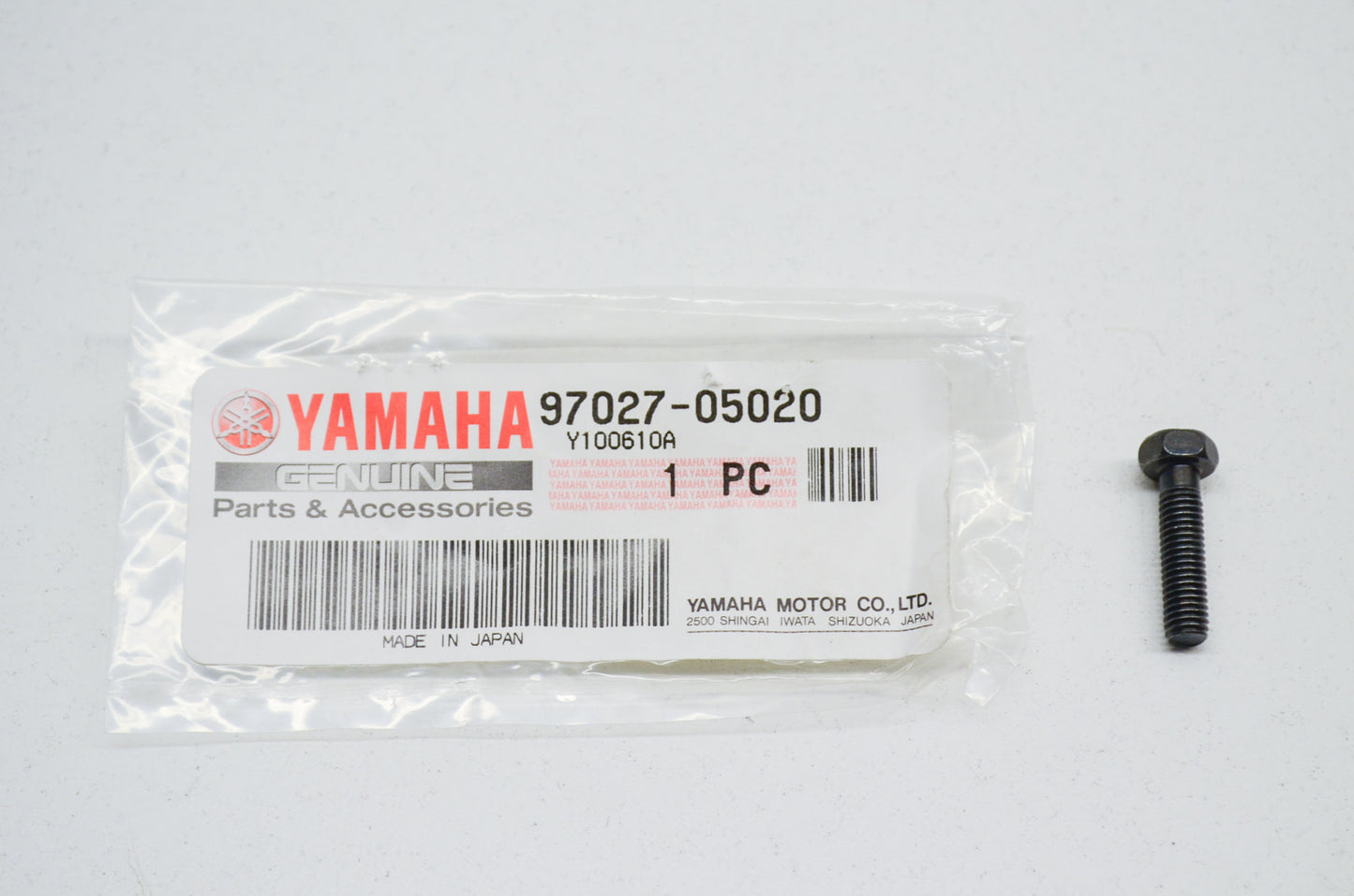 OEM Yamaha 97027-05020-00 Bolt (3JK) NOS