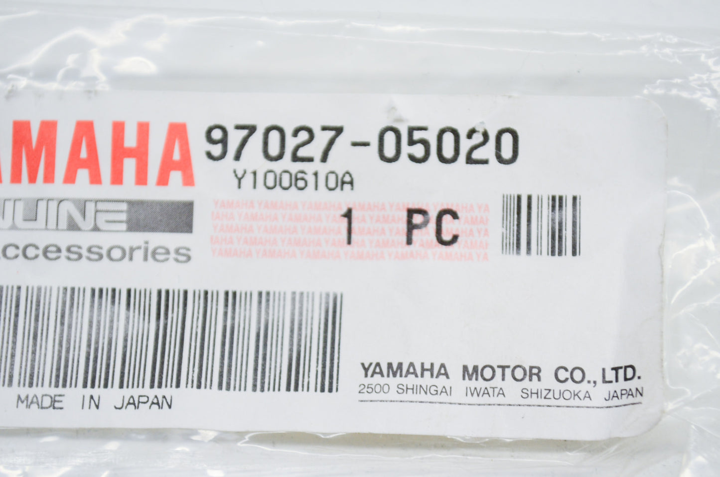 OEM Yamaha 97027-05020-00 Bolt (3JK) NOS