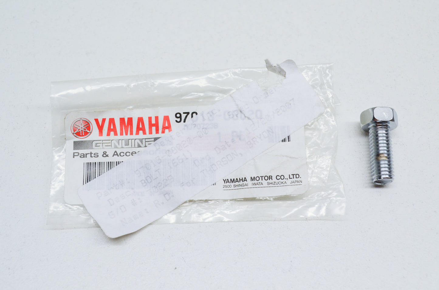 OEM Yamaha 97013-08020-00 Bolt (661) NOS
