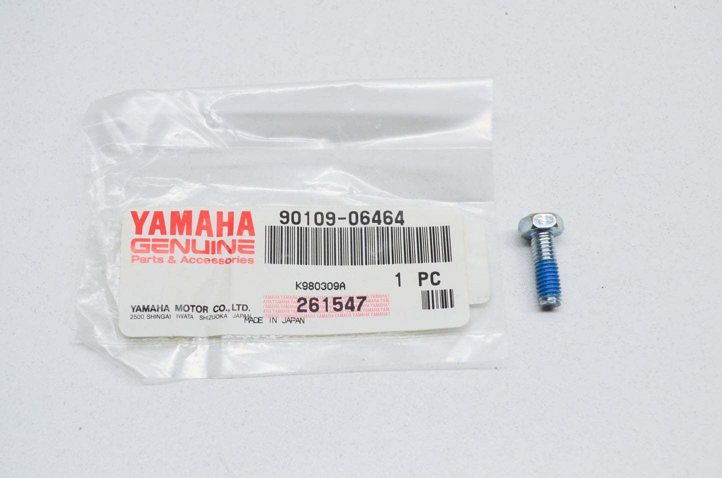 OEM Yamaha 90109-06464-00 Bolt NOS