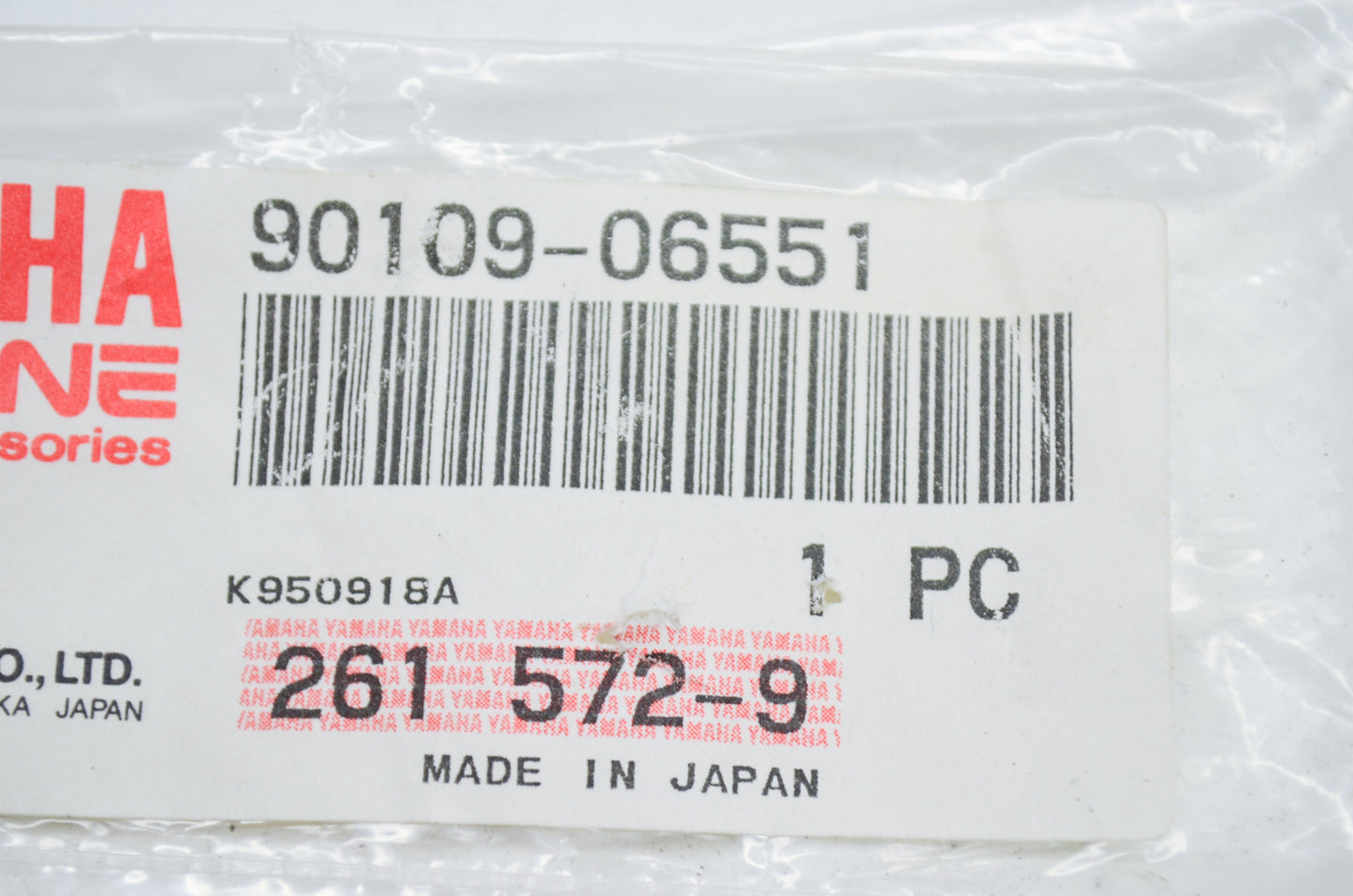 OEM Yamaha 90109-06551-00 Bolt NOS