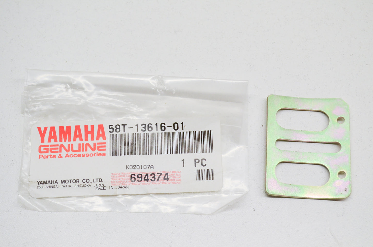 OEM Yamaha 58T-13616-01-00 Reed Valve Stopper NOS