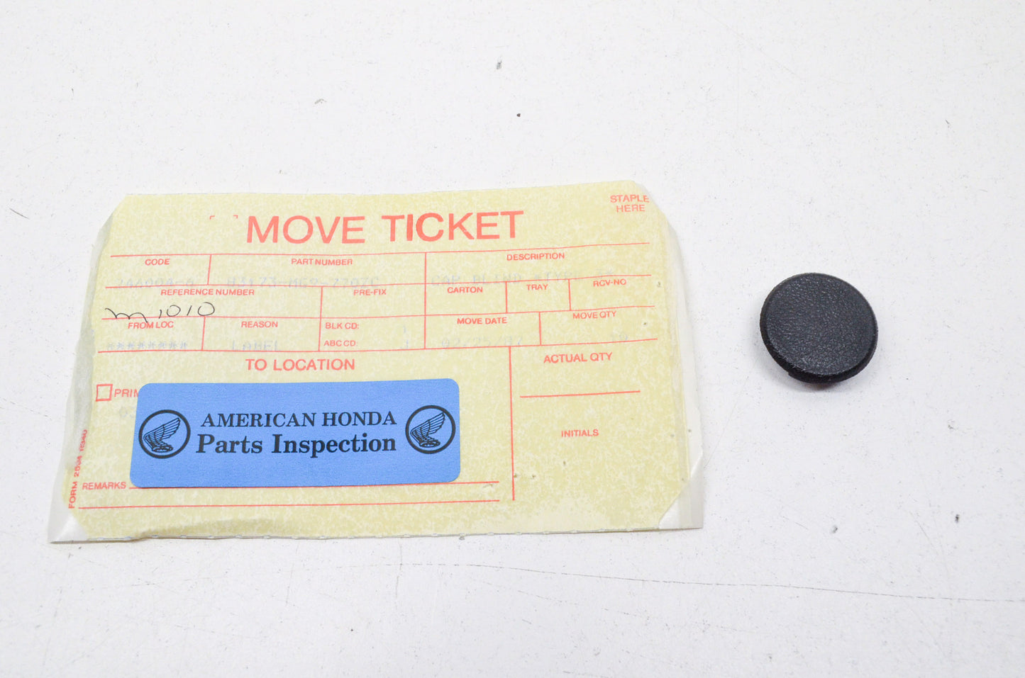 OEM Honda 83173-MG9-770ZC Blind Cap NH105 NOS