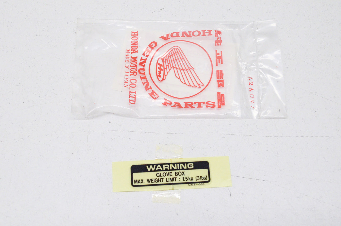 New OEM Honda Label 87 NQ50 SE50 NOS