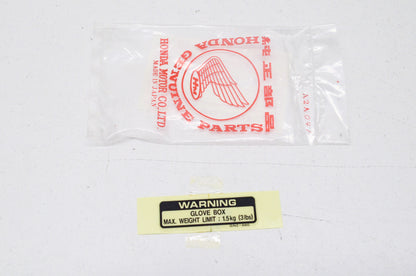 New OEM Honda Label 87 NQ50 SE50 NOS