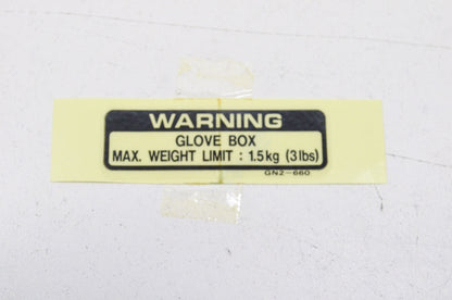 New OEM Honda Label 87 NQ50 SE50 NOS