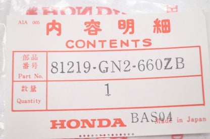 New OEM Honda Label 87 NQ50 SE50 NOS