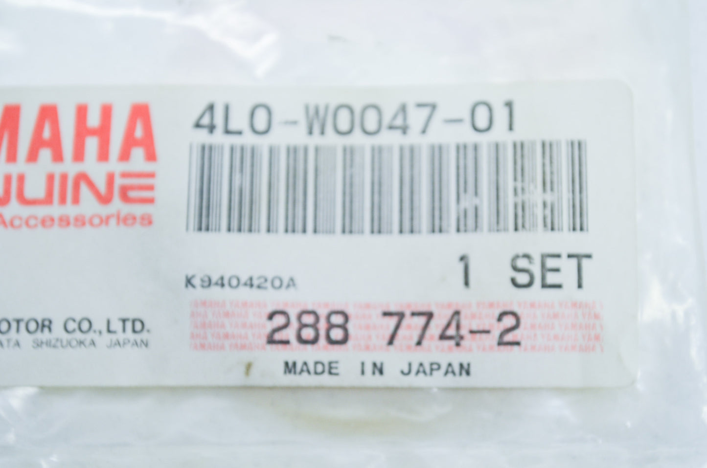 OEM Yamaha 4L0-W0047-01-00 Caliper Seal Kit NOS