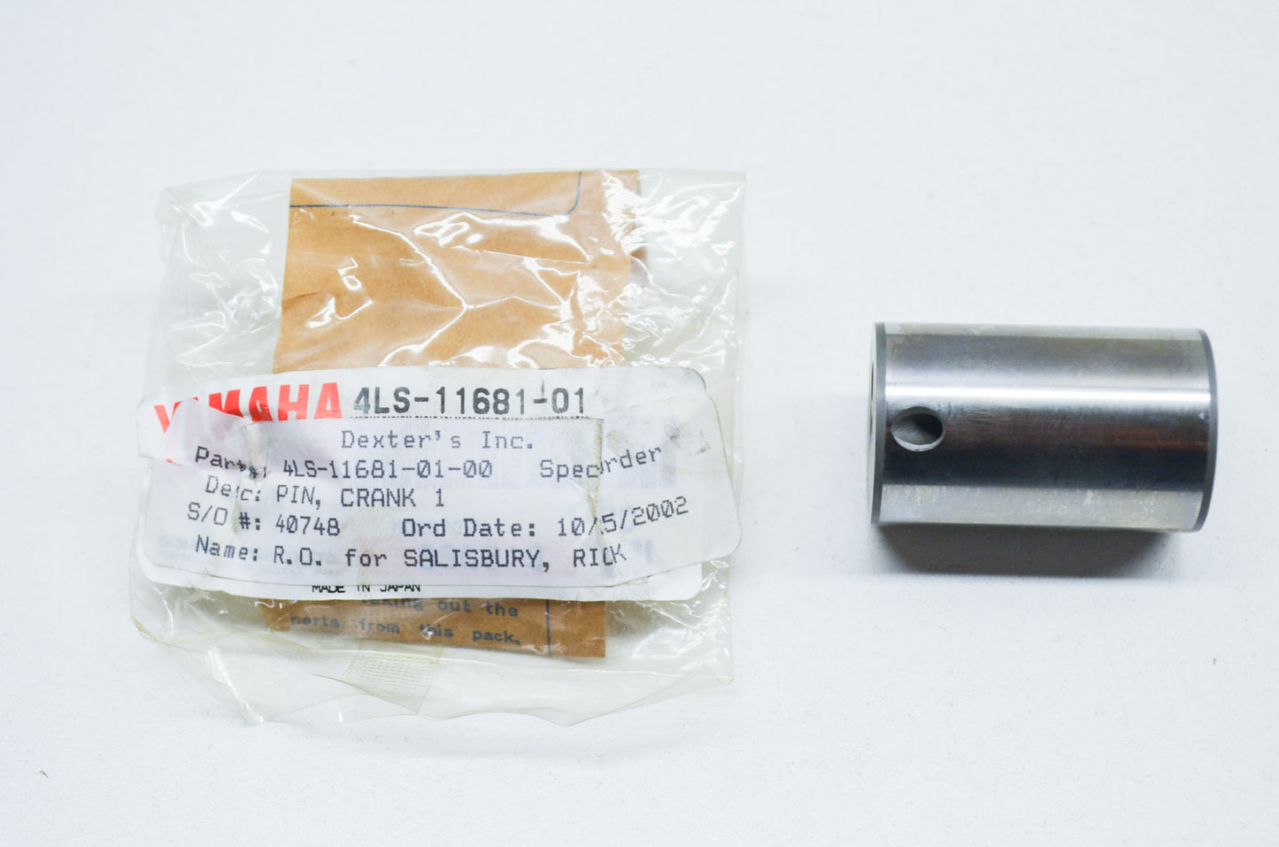 New OEM Yamaha 4LS-11681-01-00 Crank Pin 1 NOS