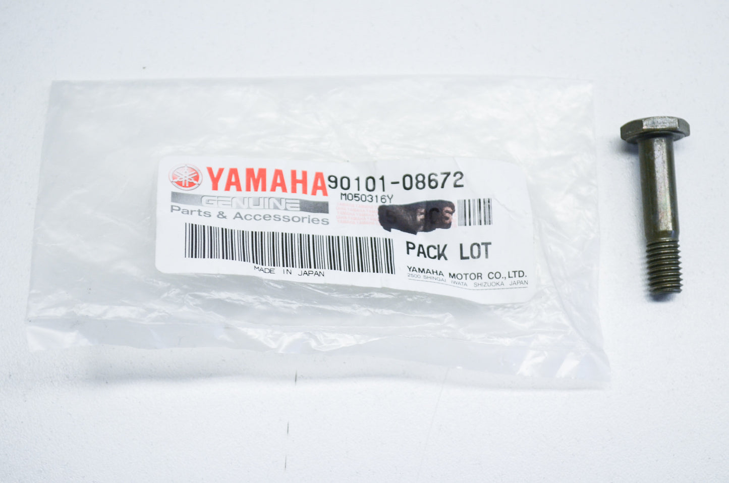 OEM Yamaha 90101-08672-00 Bolt NOS