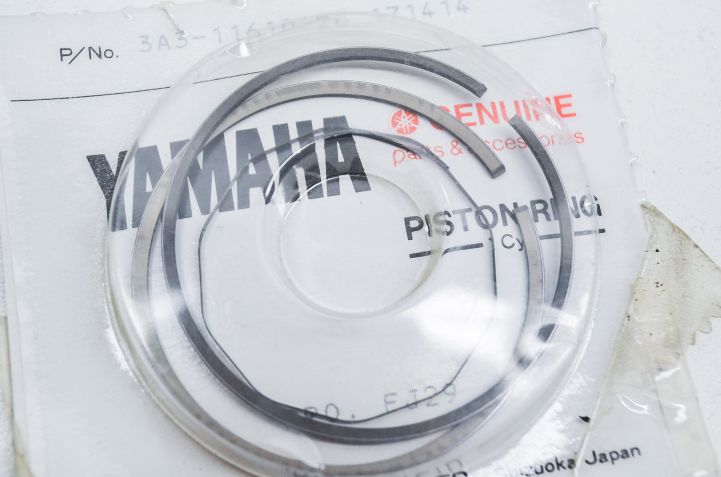 OEM Yamaha 3A3-11610-20-00 Piston Ring Set 2 NOS