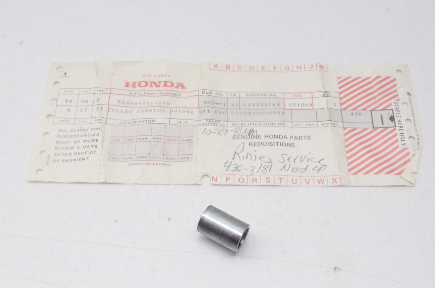 Rear Collar NOS