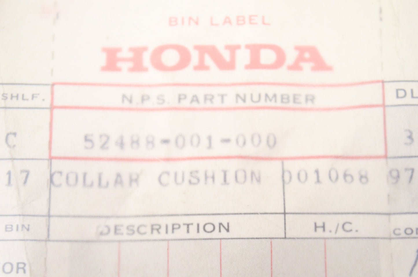Rear Collar NOS